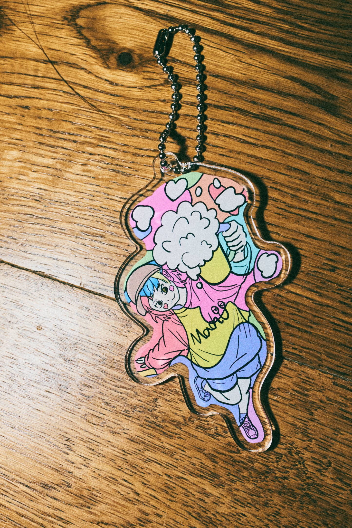 PoppinBeerGirl アクリルキーホルダー